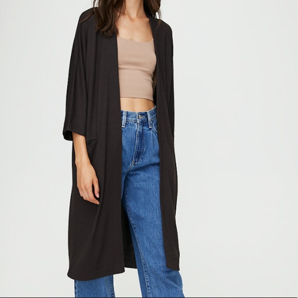 Aritzia Grey Cardigan